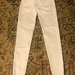 American Eagle straight leg white jeans size 0